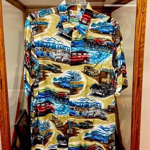 Reyn Spooner Casual Shirt “Chevy Suburb” Theme